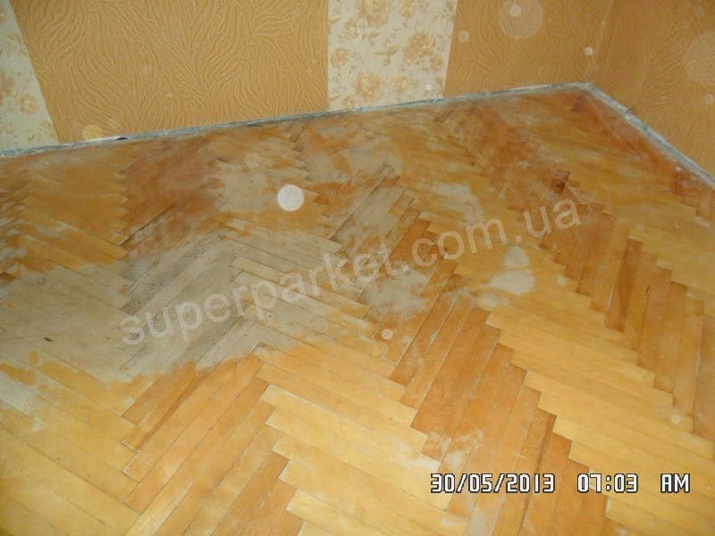 паркет до шлифовки